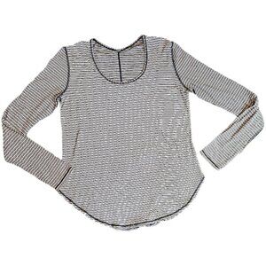 Lululemon Yogini 5 year Long Sleeve Striped Tee 10